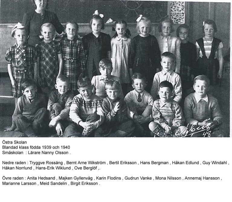 Östra skolan födda 1939-1940