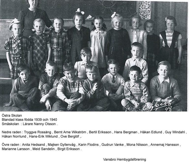 Östra skolan födda 1939-1940 k