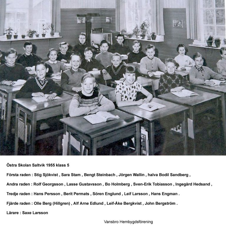 Östra skolan klass 5  1955 kop