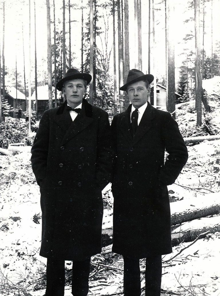 Gustav Fridberg till vänster