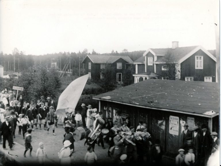 Karnevalståg i början av 1920-