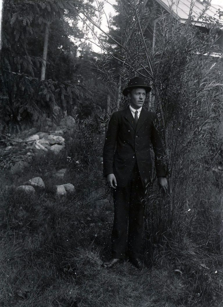 Liss Alfred Eriksson vid pilen