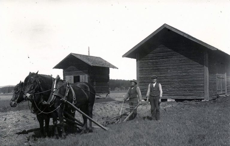 Liss Olof , Valfrid plöjning i Skålö
